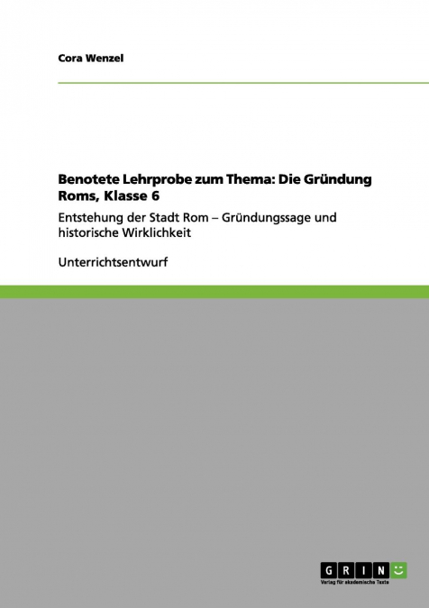 Benotete Lehrprobe zum Thema