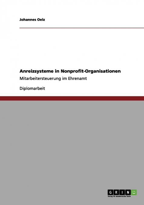 Anreizsysteme in Nonprofit-Organisationen
