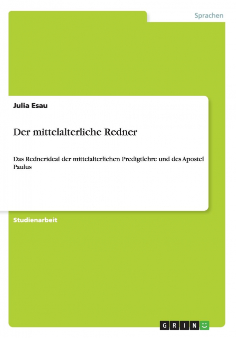 Der mittelalterliche Redner