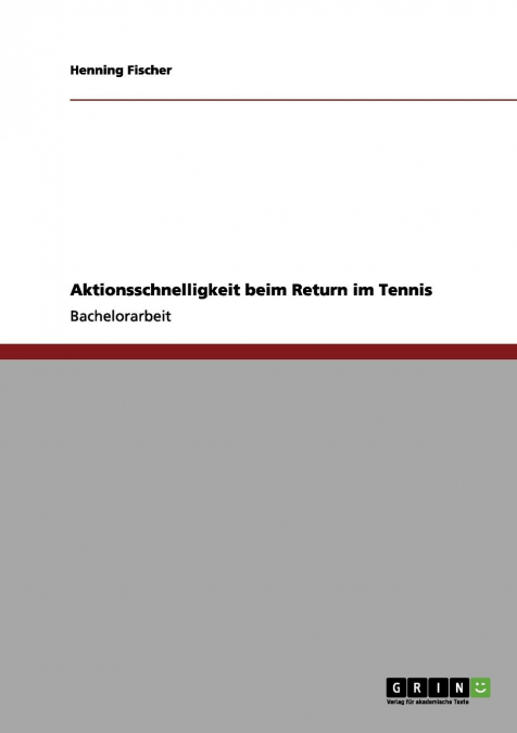 Aktionsschnelligkeit beim Return im Tennis