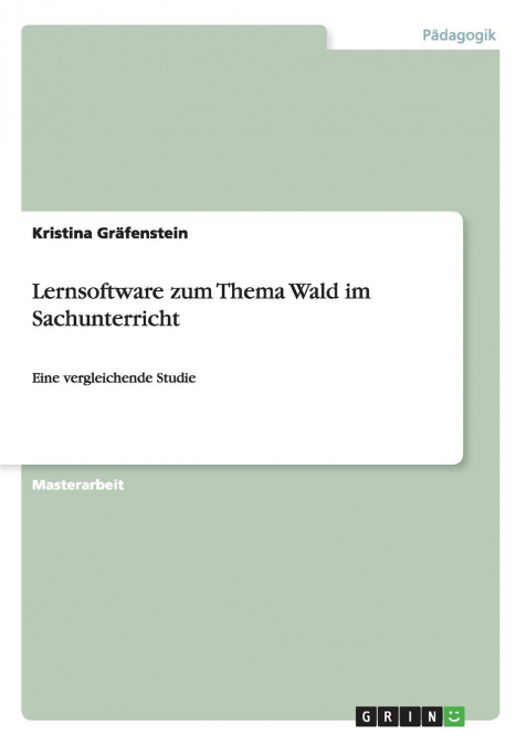 Lernsoftware zum Thema Wald im Sachunterricht