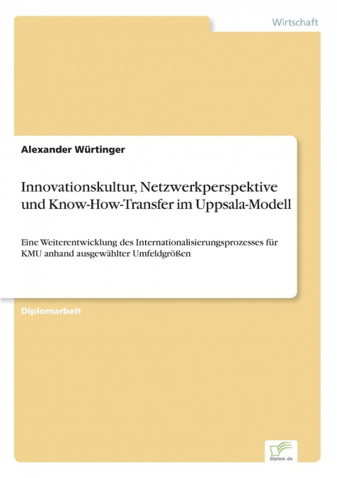 Innovationskultur, Netzwerkperspektive und Know-How-Transfer im Uppsala-Modell