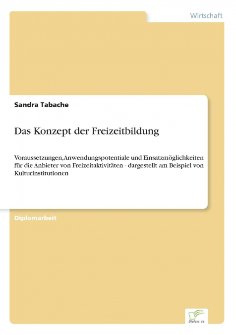 Das Konzept der Freizeitbildung