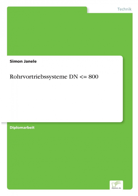 Rohrvortriebssysteme DN 