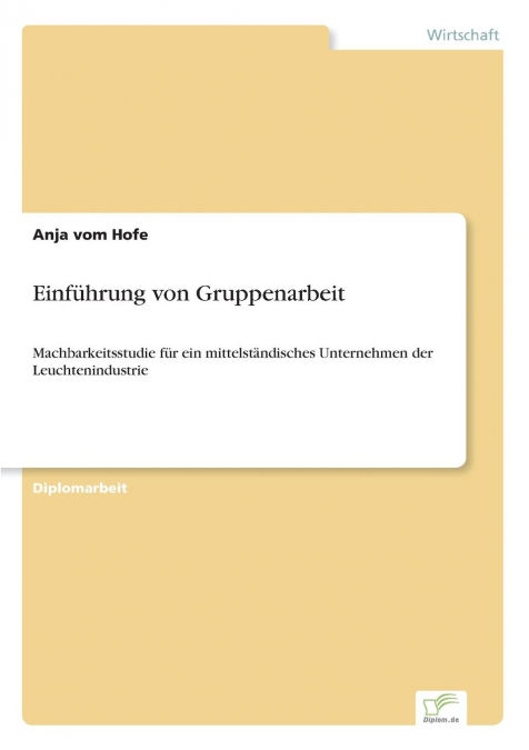 Einführung von Gruppenarbeit