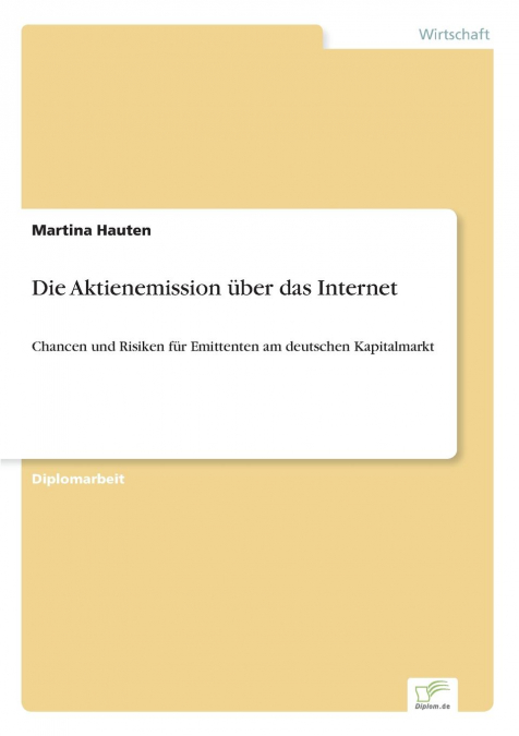 Die Aktienemission über das Internet