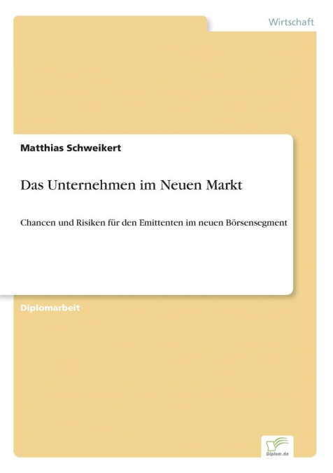 Das Unternehmen im Neuen Markt