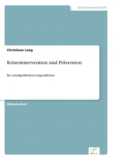 Krisenintervention und Prävention