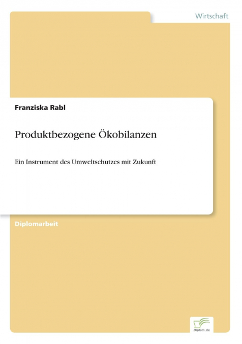 Produktbezogene Ökobilanzen