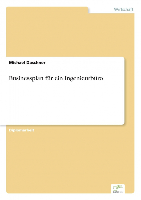 Businessplan für ein Ingenieurbüro