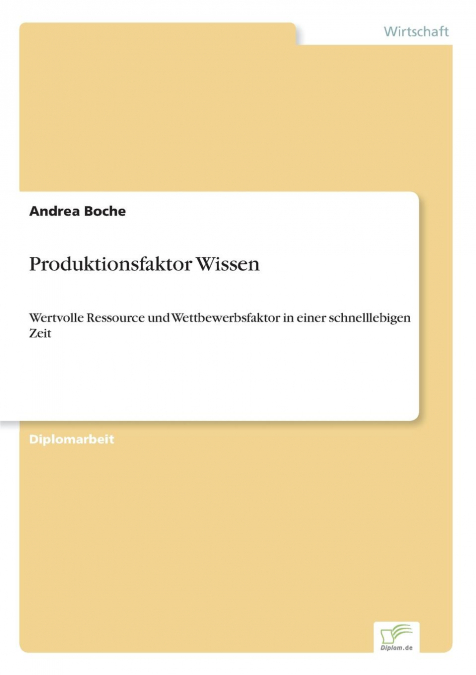 Produktionsfaktor Wissen