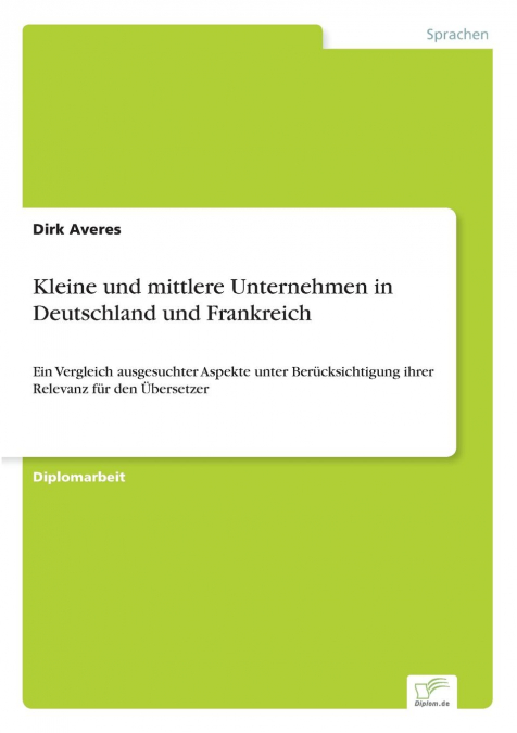Kleine und mittlere Unternehmen in Deutschland und Frankreich