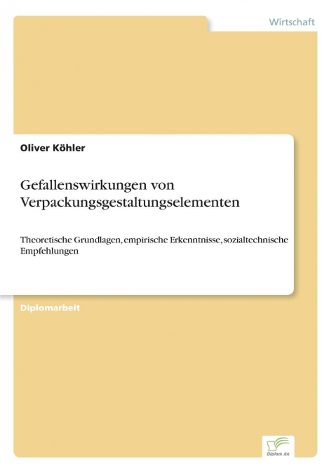 Gefallenswirkungen von Verpackungsgestaltungselementen