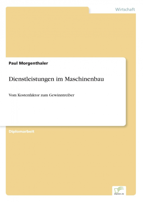 Dienstleistungen im Maschinenbau