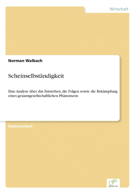 Scheinselbständigkeit