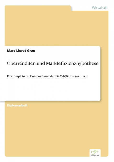 Überrenditen und Markteffizienzhypothese