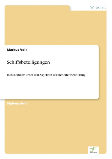 Schiffsbeteiligungen
