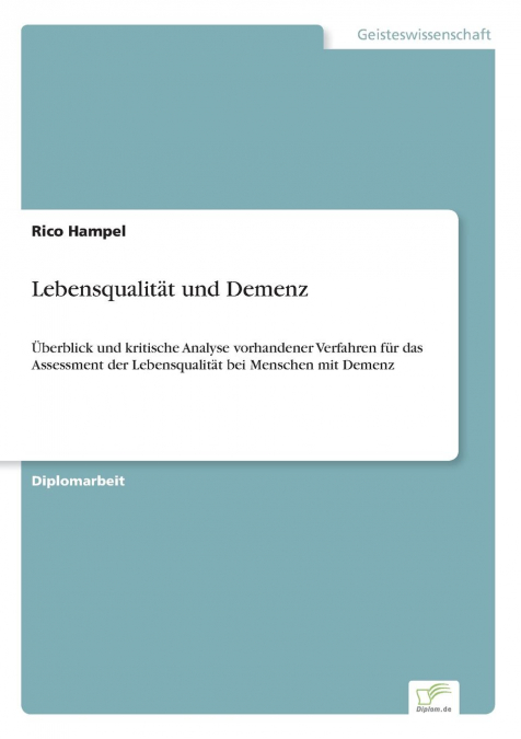 Lebensqualität und Demenz