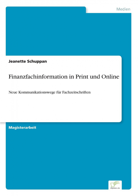Finanzfachinformation in Print und Online