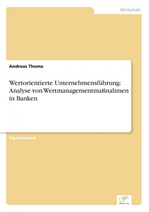 Wertorientierte Unternehmensführung