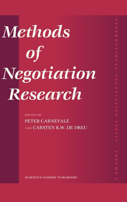 Methods of Negotiation Research