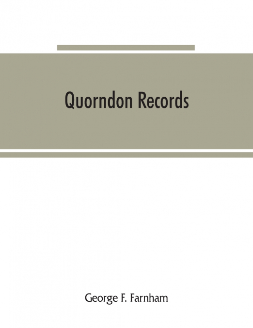 Quorndon records