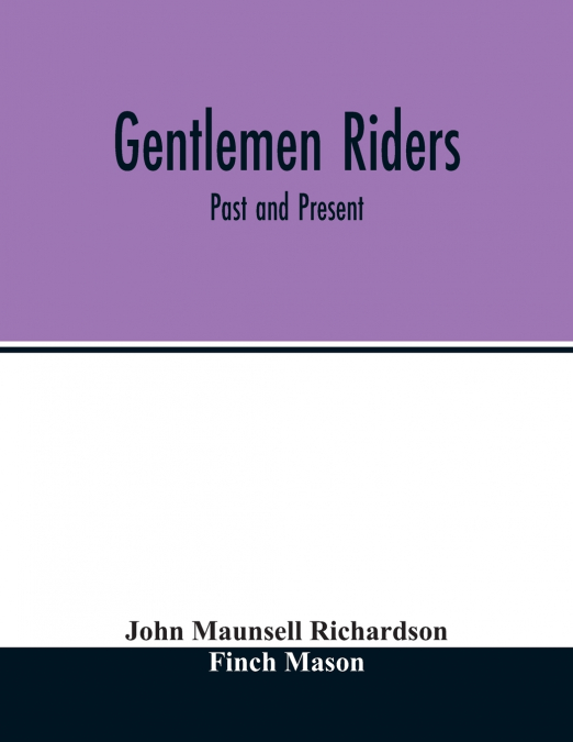 Gentlemen riders