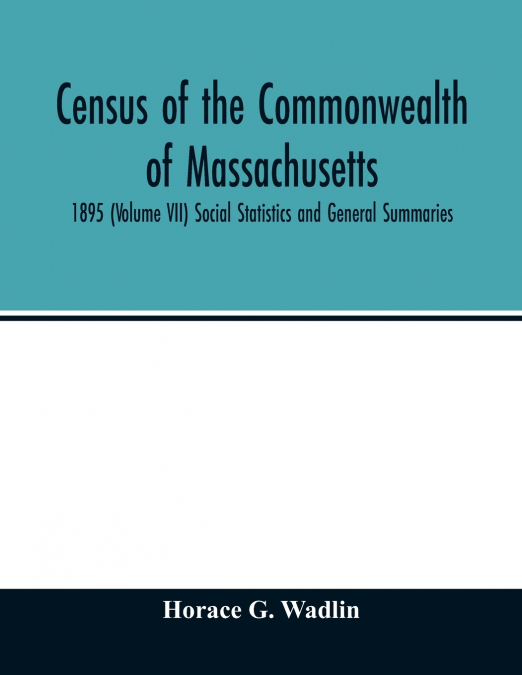 Census of the Commonwealth of Massachusetts