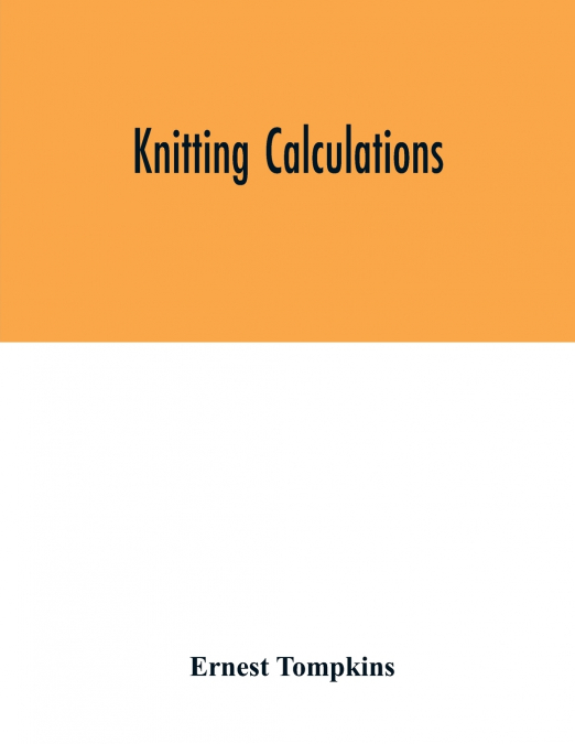 Knitting calculations