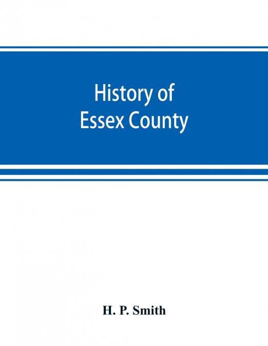 History of Essex County