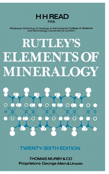Rutley S Elements of Mineralogy