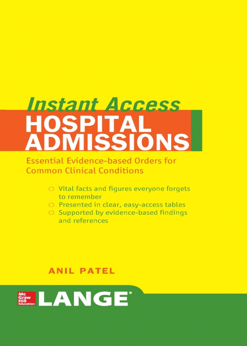 LANGE Instant Access Hospital Admissions