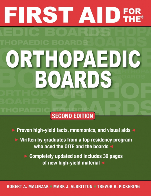 First Aid for the Orthopaedic Boards