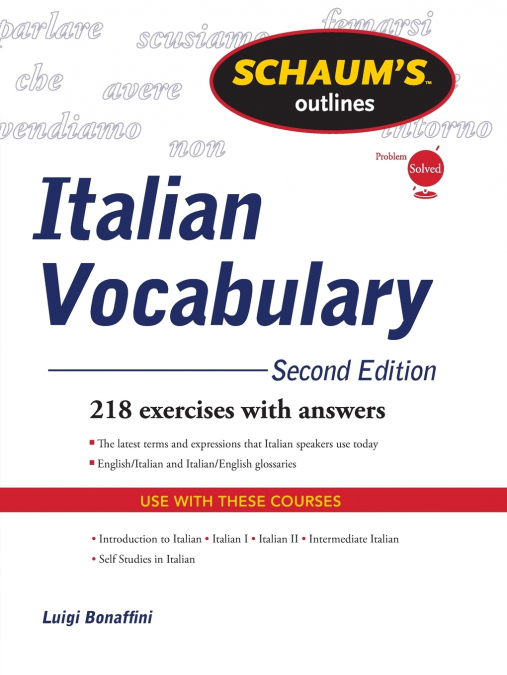 Schaum’s Outline of Italian Vocabulary, Second Edition