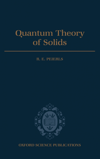 Quantum Theory of Solids
