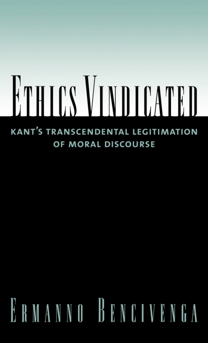 Ethics Vindicated
