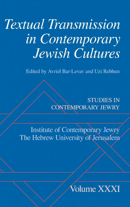 TEXT TRANSMISS IN CONT JEWISH CULT SCJ C
