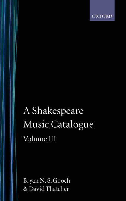 A   Shakespeare Music Catalogue