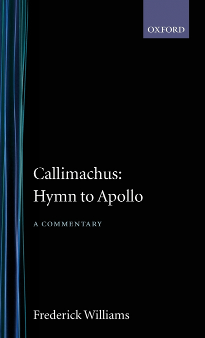 Callimachus’ Hymn to Apollo