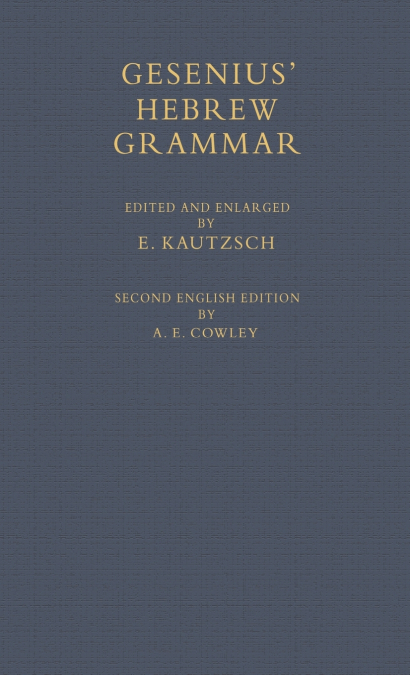 HEBREW GRAMMAR C