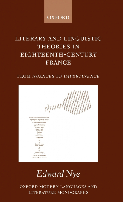 Literary and Linguistic Theories in Eighteenth-Century France