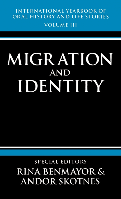 International Yearbook of Oral History and Life Stories