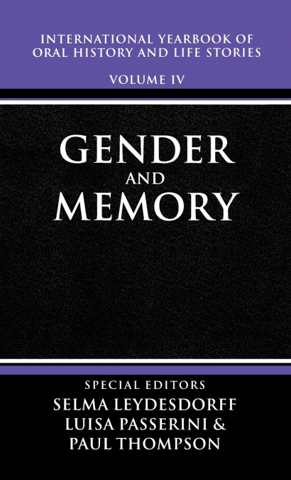 International Yearbook of Oral History and Life Stories