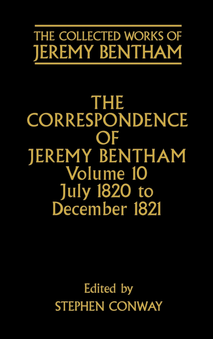The Correspondence of Jeremy Bentham