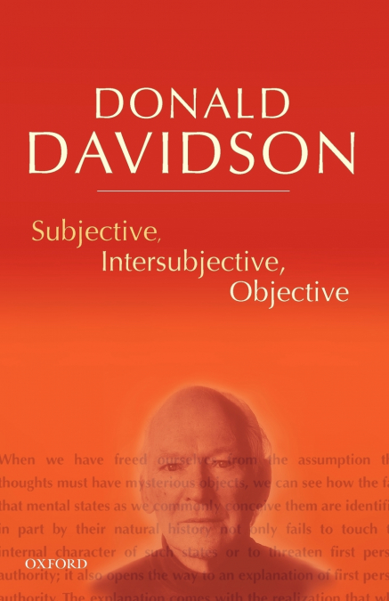 Subjective, Intersubjective, Objective Philosophical Essays Volume 3 (Paperback)