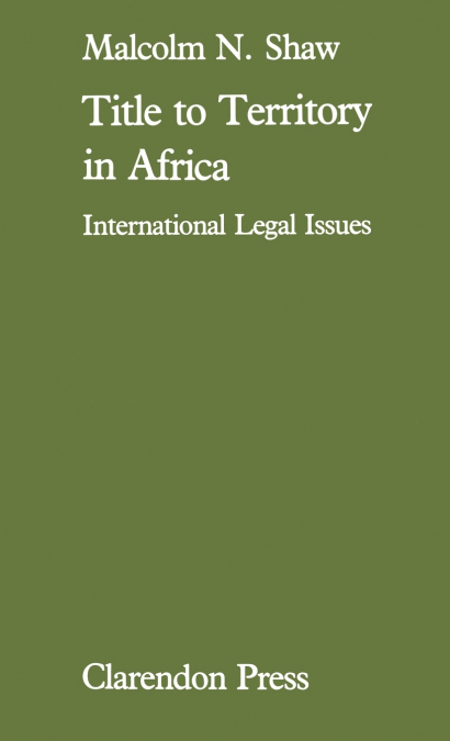 TITLE TO TERRITORY AFRICA C