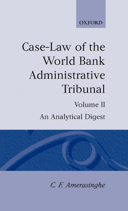 Case-Law of the World Bank Administrative Tribunal