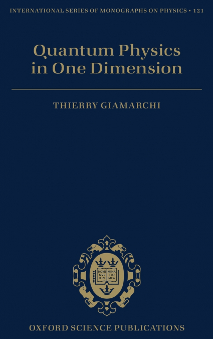 QUANTUM PHYS ONE DIMENS ISMP 121 C