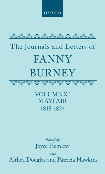 JOURNALS & LETTERS FANNY BURNEY VOL 11 C