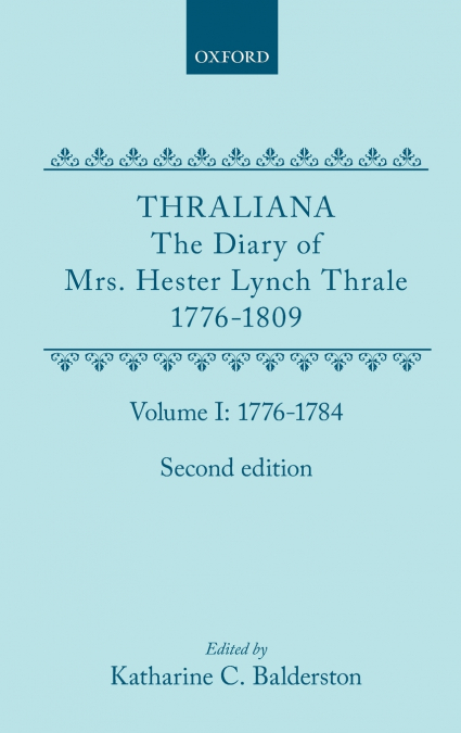 THRALIANA 2E VOL1 1776-84 C